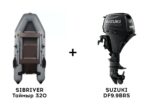 Лодка ПВХ SIBRIVER Таймыр 320 + 4х-тактный лодочный мотор SUZUKI DF9.9BRS