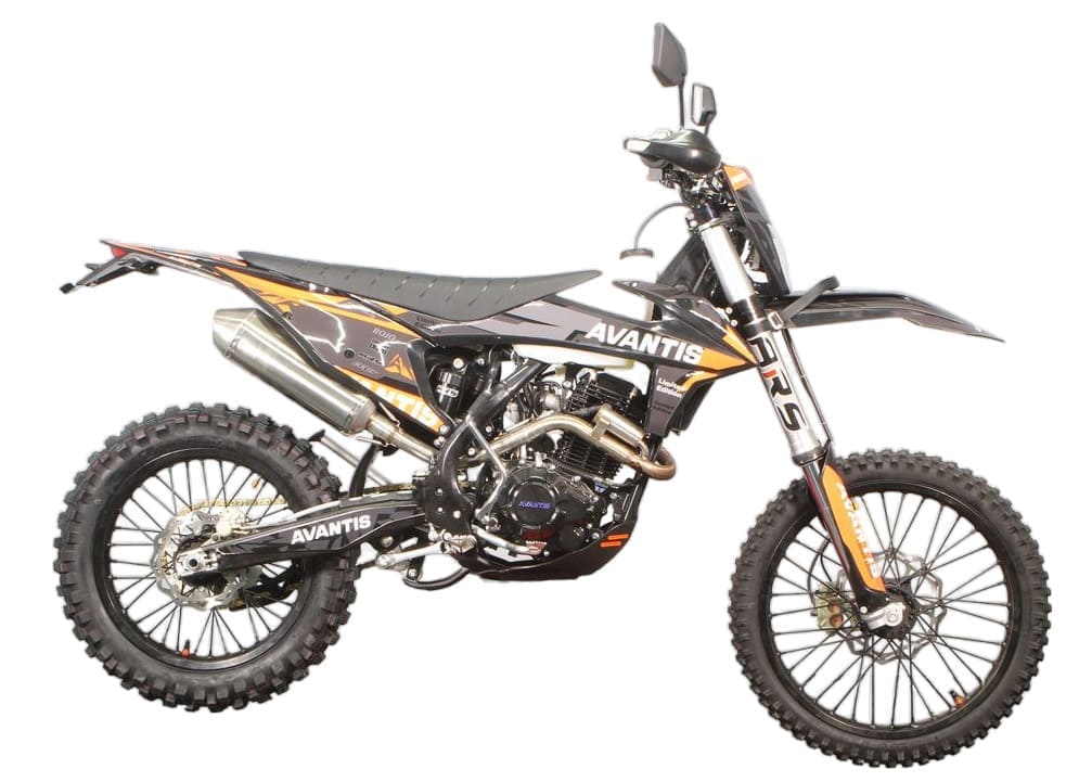 Мотоцикл кроссовый эндуро AVANTIS 250 Carb Nibbi Exclusive (CB250-F/172FMM Design KTM черный) ARS с ПТС Мотоцикл кроссовый эндуро AVANTIS 250 Carb Nibbi Exclusive (CB250-F/172FMM Design KTM черный) ARS с ПТС