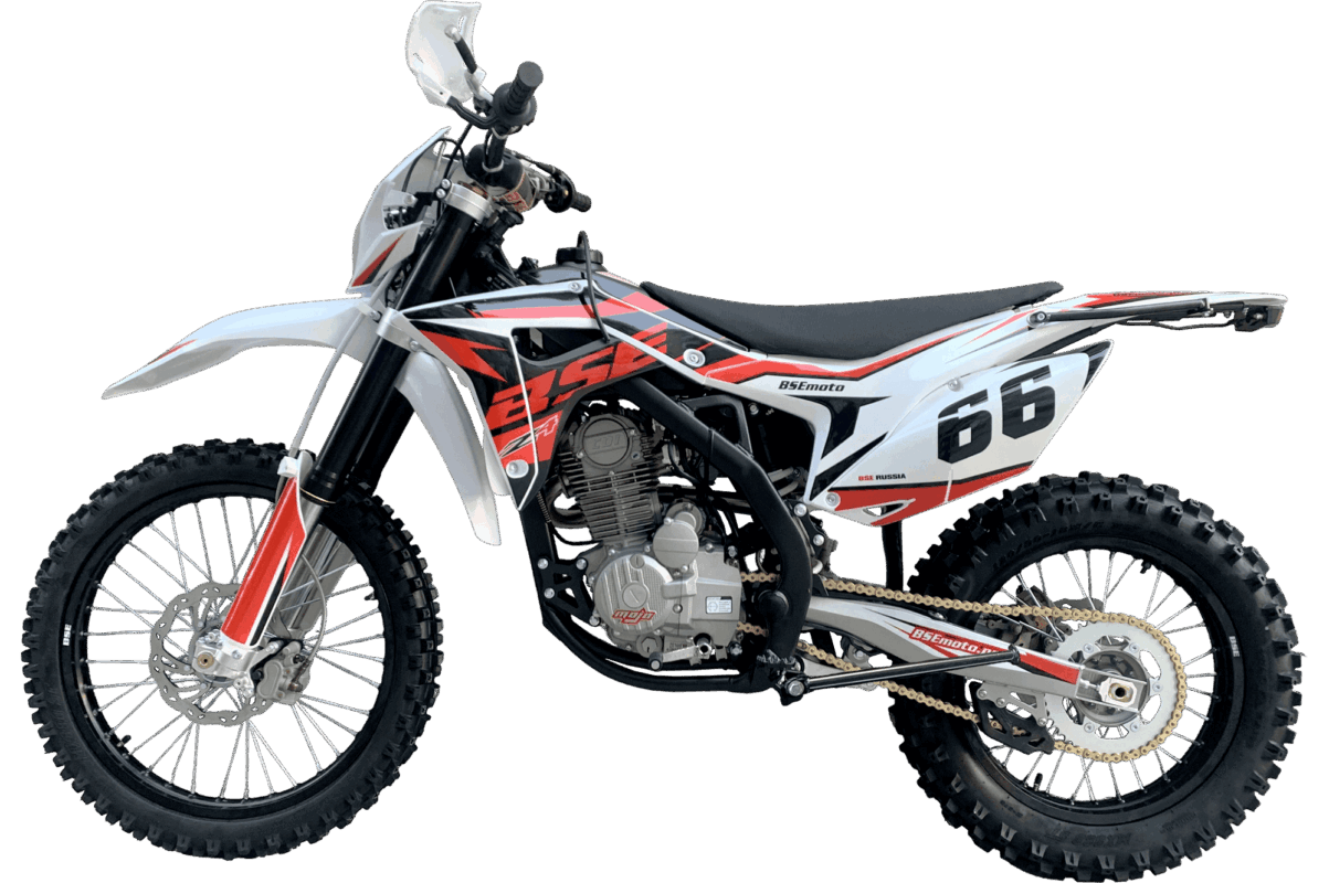 Мотоцикл кроссовый эндуро BSE Z4 Red 66