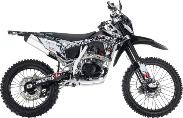 Мотоцикл кроссовый эндуро BSE Z10L Graffiti White (172 FMM) 21/18