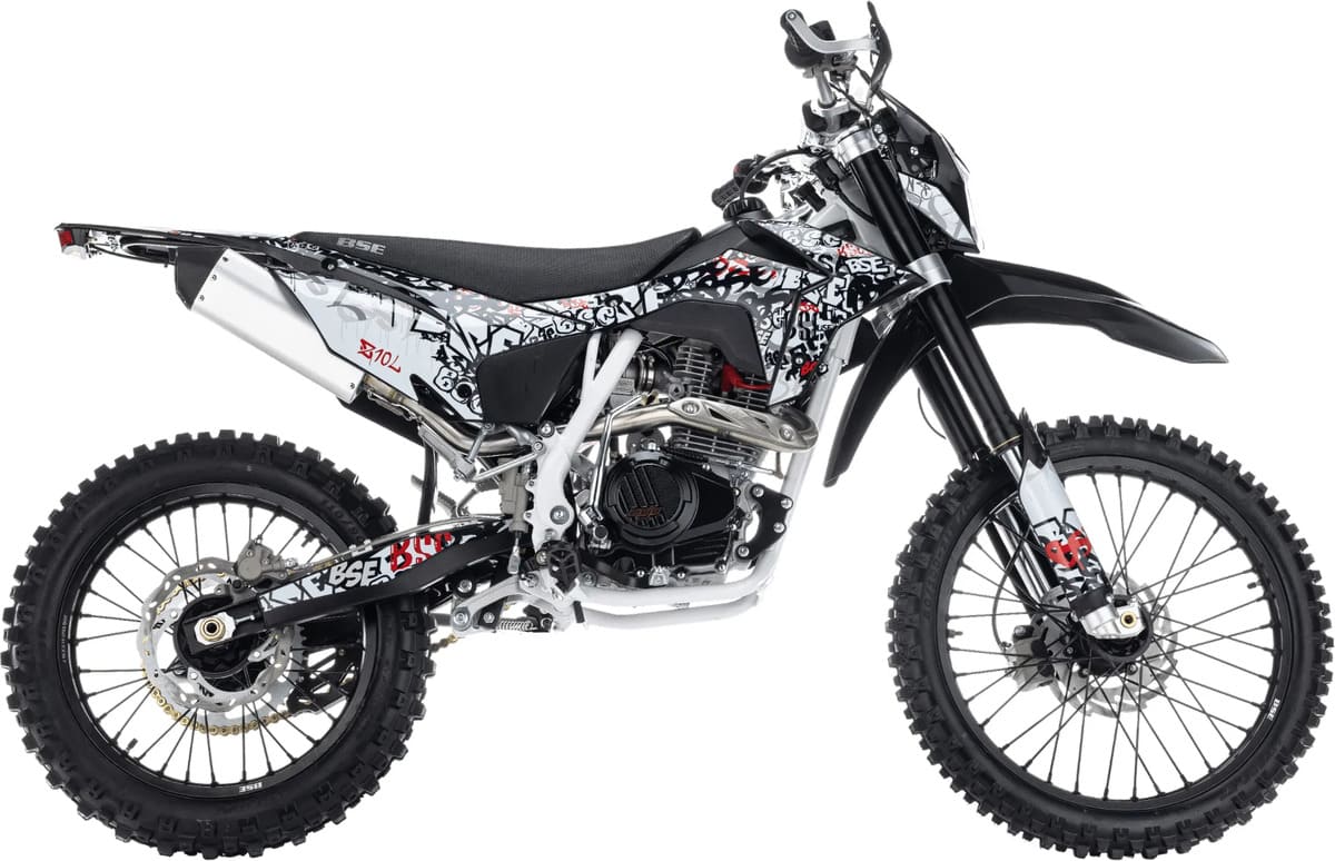 Мотоцикл кроссовый эндуро BSE Z10L Graffiti White (172 FMM) 21/18 Мотоцикл кроссовый эндуро BSE Z10L Graffiti White (172 FMM) 21/18